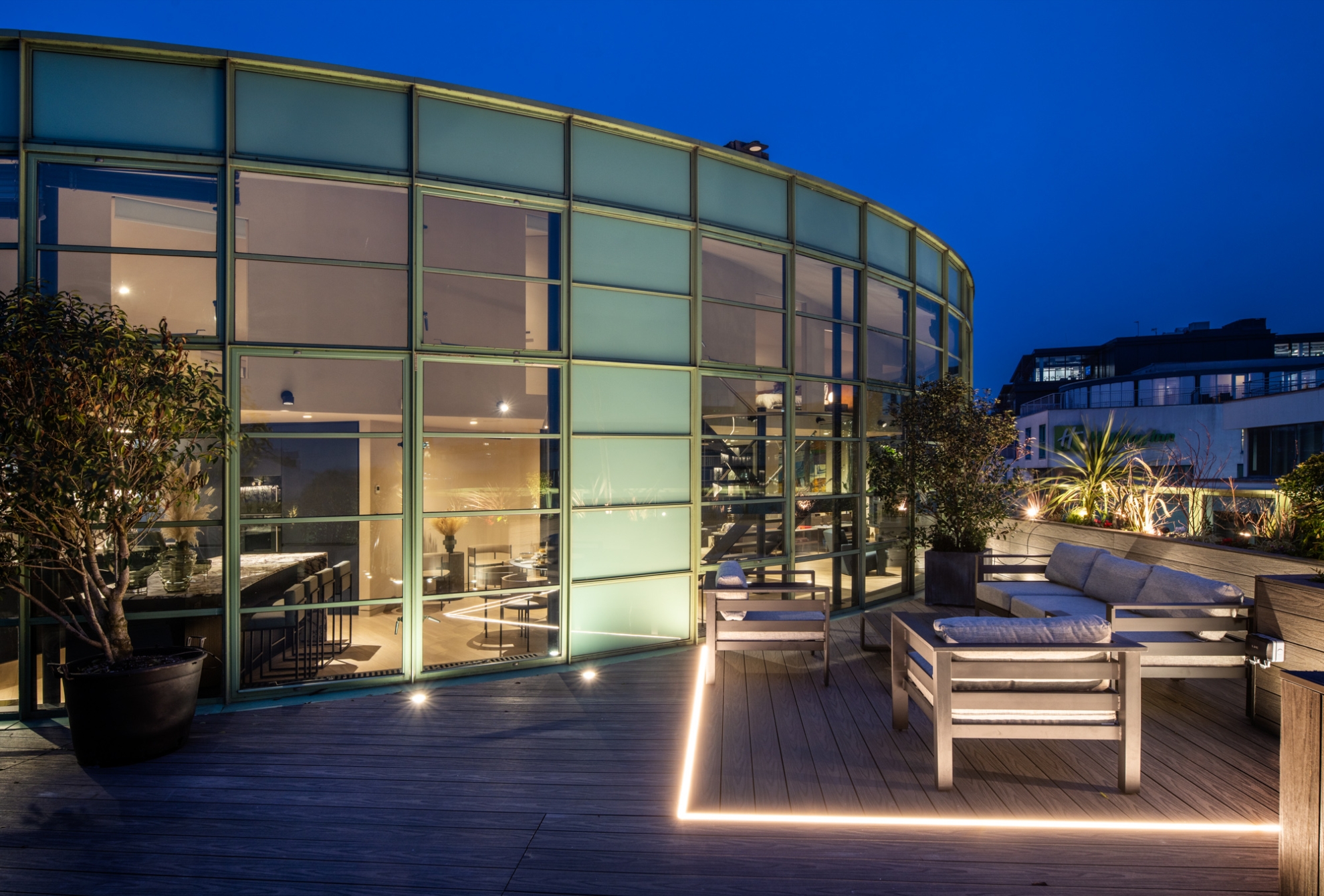 View of The Glass Building Penthouse Apartment Arlington Road London